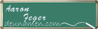 Aaron Feger Visitenkarte